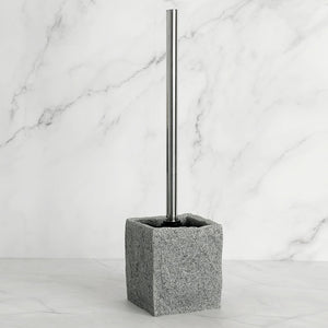 Bathroom Accessories Set: Imitation Granite | Soap Dispenser, Toothbrush Holder, Cup, Soap Dish, Toilet Brush Holder