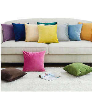 Solid Velvet Pillow Cover - thumbnail 2