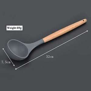 Silicone Cooking Utensils with Wood Handles – Open Stock - thumbnail 7