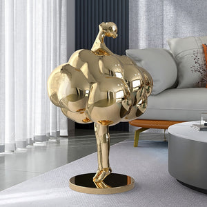 Creative Home Decor Statue Ballet Girl Living Room Large Floor Ornaments Sculptur Home Decoration