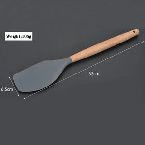 Silicone Cooking Utensils with Wood Handles – Open Stock - thumbnail 8