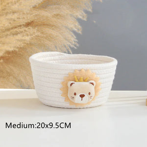 Animal Cotton Rope Storage Basket - thumbnail 20