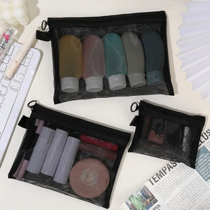 Mesh Zipper Toiletry Pouch - thumbnail 6