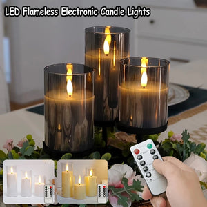 Flameless LED Pillar Candles - thumbnail 1