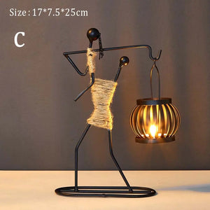 Sculptural Metal Candlestick - thumbnail 7
