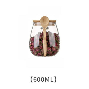 Glass Storage Jar with Bamboo Lid - thumbnail 9