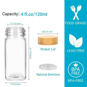 Glass Spice Jar Set with Labels & Funnel - thumbnail 5