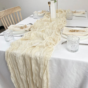 Semi-Sheer Gauze Table Runner - thumbnail 7