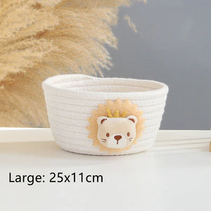 Animal Cotton Rope Storage Basket - thumbnail 19