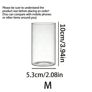 Clear Cylinder Glass Candle Holder - thumbnail 7