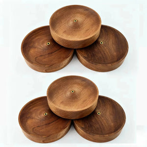 Round Wooden Incense Stick Holder - thumbnail 7