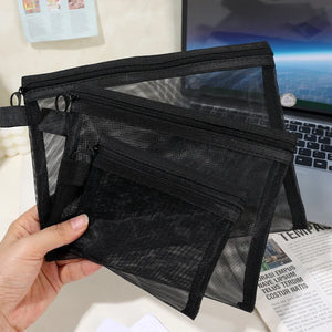 Mesh Zipper Toiletry Pouch - thumbnail 4