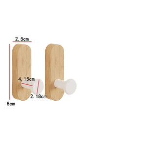 Self-Adhesive Wooden Wall Hooks - thumbnail 12