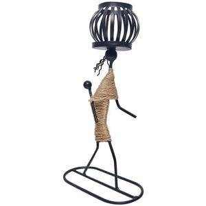 Abstract Figure Metal Candlestick - thumbnail 6