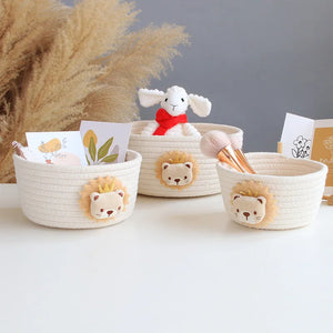 Animal Cotton Rope Storage Basket - thumbnail 2
