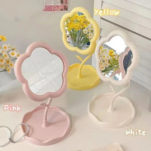 Flower-Shaped Tabletop Mirror - thumbnail 1