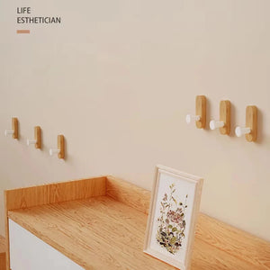 Self-Adhesive Wooden Wall Hooks - thumbnail 6