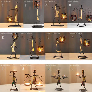 Sculptural Metal Candlestick - thumbnail 6