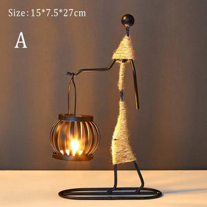 Sculptural Metal Candlestick - thumbnail 9