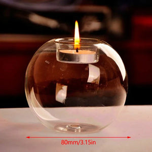 Round Glass Tealight Holder - thumbnail 9