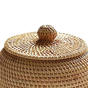 Hand-Woven Rattan Storage Box - thumbnail 4
