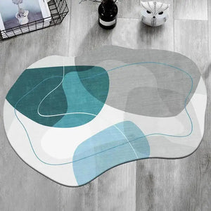Irregular Shape Modern Area Rug - thumbnail 23