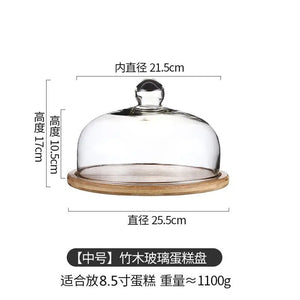 Cake Stand with Glass Dome Cover - thumbnail 7