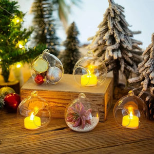 Hanging Glass Tealight Globe Set - thumbnail 4