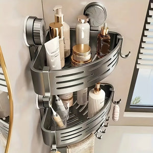 Suction-Mount Corner Shower Shelf - thumbnail 4