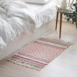 Bohemian Hand-Woven Tassel Rug - thumbnail 20