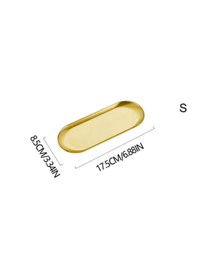 Stainless Steel Oval Serving Tray - thumbnail 7