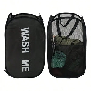 Collapsible Mesh Laundry Hamper - thumbnail 2