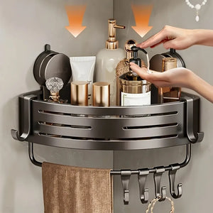Suction-Mount Corner Shower Shelf - thumbnail 3