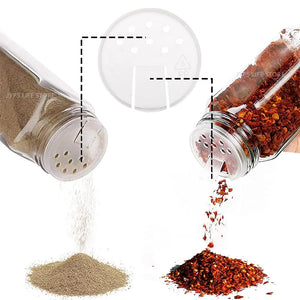 Glass Spice Jar Set with Labels & Funnel - thumbnail 3