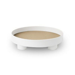 Nordic Simple Round Storage Tray Living Room Bedroom Jewelry Tea Pot Display Plate Desktop Sundries Makeup Organizer