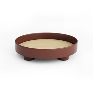 Nordic Simple Round Storage Tray Living Room Bedroom Jewelry Tea Pot Display Plate Desktop Sundries Makeup Organizer