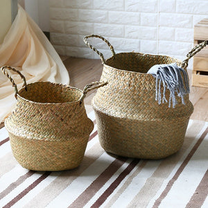 Foldable Seagrass Belly Basket - thumbnail 3