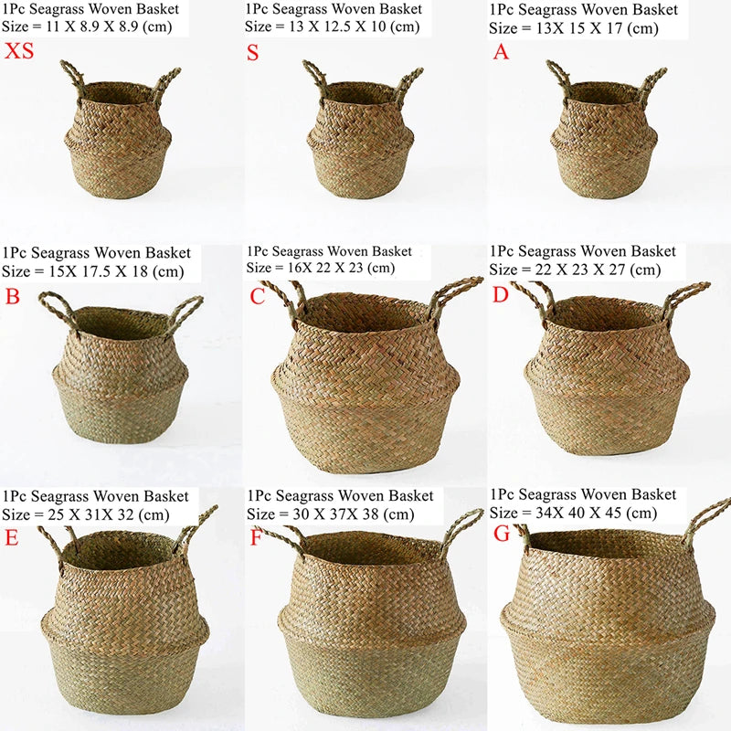 Foldable Seagrass Belly Basket - image 2