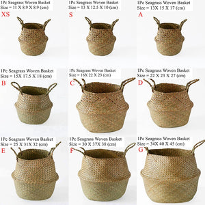 Foldable Seagrass Belly Basket - thumbnail 2