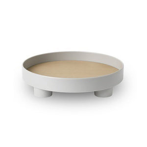 Nordic Simple Round Storage Tray Living Room Bedroom Jewelry Tea Pot Display Plate Desktop Sundries Makeup Organizer