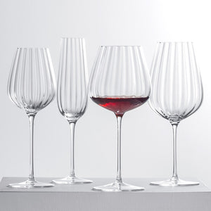 Prism Ripple Crystal Glass Household Goblet High Foot Glass Handmade Ultra Thin Cold Incision Mouth Wine Glass