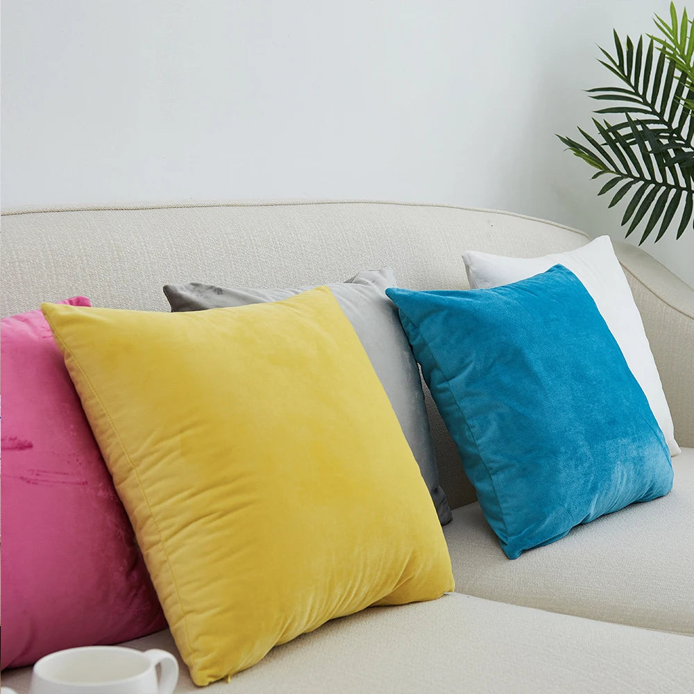 Solid Velvet Pillow Cover - image 3