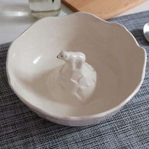 Cute Ceramic Rabbit Bowl: Perfect for Desserts, Salads, Cereal, Breakfast, Oatmeal, Yogurt, and Kitchen Utensils