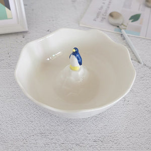 Cute Ceramic Rabbit Bowl: Perfect for Desserts, Salads, Cereal, Breakfast, Oatmeal, Yogurt, and Kitchen Utensils