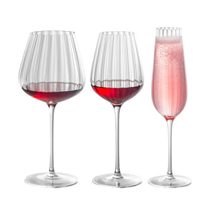 Prism Ripple Crystal Glass Household Goblet High Foot Glass Handmade Ultra Thin Cold Incision Mouth Wine Glass