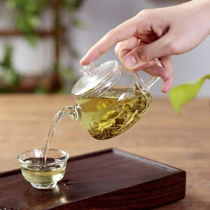 200ML Transparent Glass Teapot Water Jug Heat-Resistant Clear Kung Fu Tea Pot Decanter For Water For Lemonade Teaware Home Tool