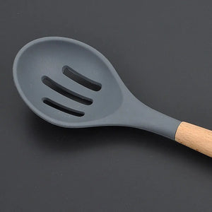 Silicone Cooking Utensils with Wood Handles – Open Stock - thumbnail 2