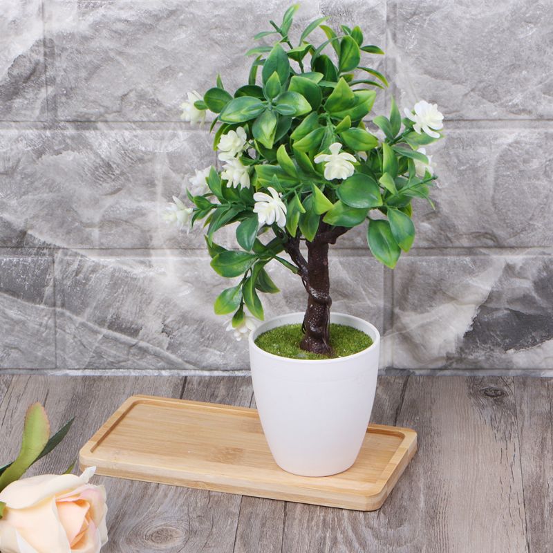 Oval Shape Bamboo Wood Saucer Plant Tray Mini Plant Flower Pot Stand Favor Succulent Pot Tray Simple Elegant Design