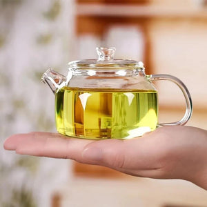 200ML Transparent Glass Teapot Water Jug Heat-Resistant Clear Kung Fu Tea Pot Decanter For Water For Lemonade Teaware Home Tool