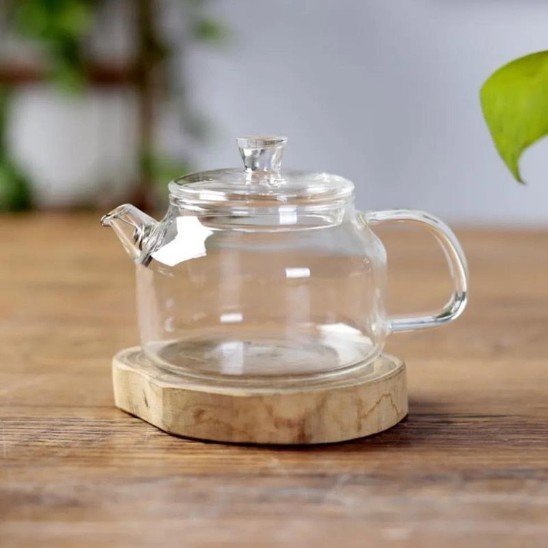200ML Transparent Glass Teapot Water Jug Heat-Resistant Clear Kung Fu Tea Pot Decanter For Water For Lemonade Teaware Home Tool
